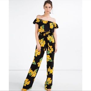 Zara Hibiscus Trousers Size XS NWT